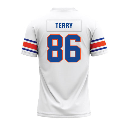 Boise State - NCAA Football : Austin Terry - White Premium Football Jersey