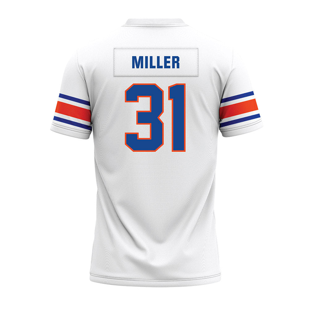 Boise State - NCAA Football : Cole Miller - White Premium Football Jersey-1