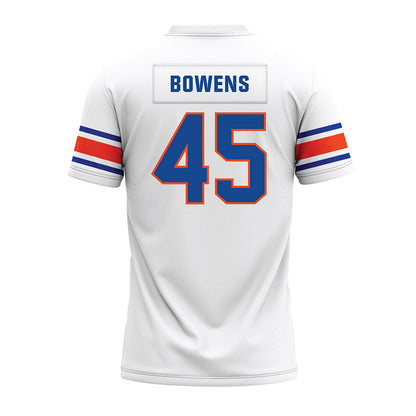 Boise State - NCAA Football : Markell Bowens - White Premium Football Jersey-1