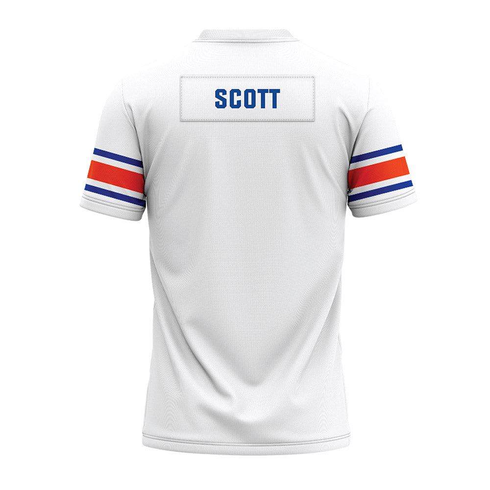 Boise State - NCAA Football : Bradan Scott - White Premium Football Jersey-1
