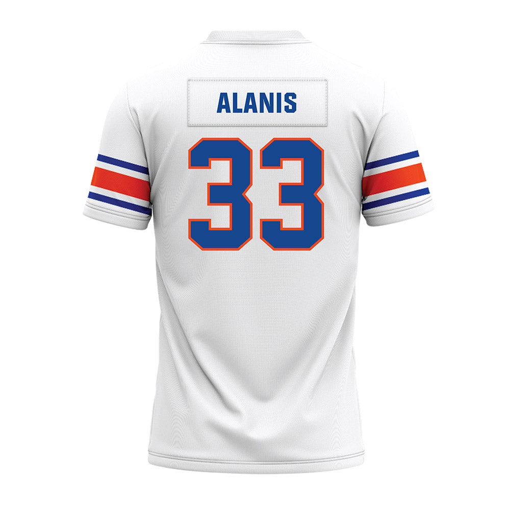 Boise State - NCAA Football : Josiah Alanis - White Premium Football Jersey-1