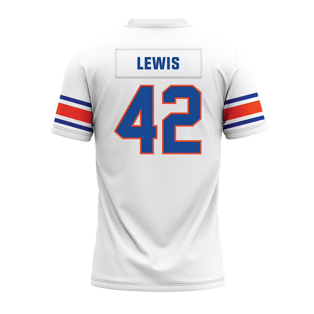 Boise State - NCAA Football : Zyhaire Lewis - White Premium Football Jersey-1