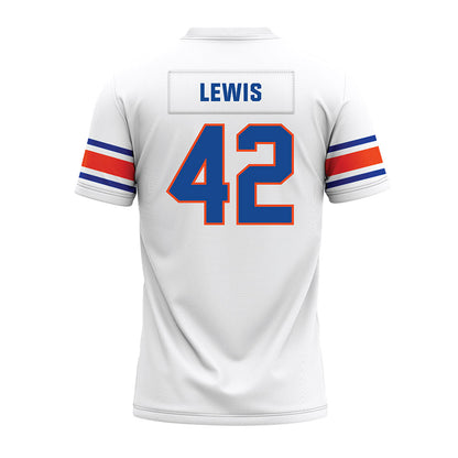 Boise State - NCAA Football : Zyhaire Lewis - White Premium Football Jersey-1