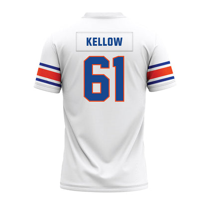 Boise State - NCAA Football : Caden Kellow - White Premium Football Jersey-1