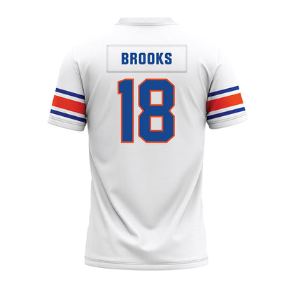 Boise State - NCAA Football : Sam Brooks - White Premium Football Jersey-1