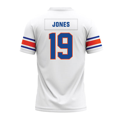 Boise State - NCAA Football : Rasean Jones - White Premium Football Jersey-1