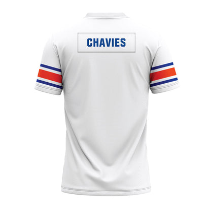 Boise State - NCAA Football : Keilan Chavies - White Premium Football Jersey-1