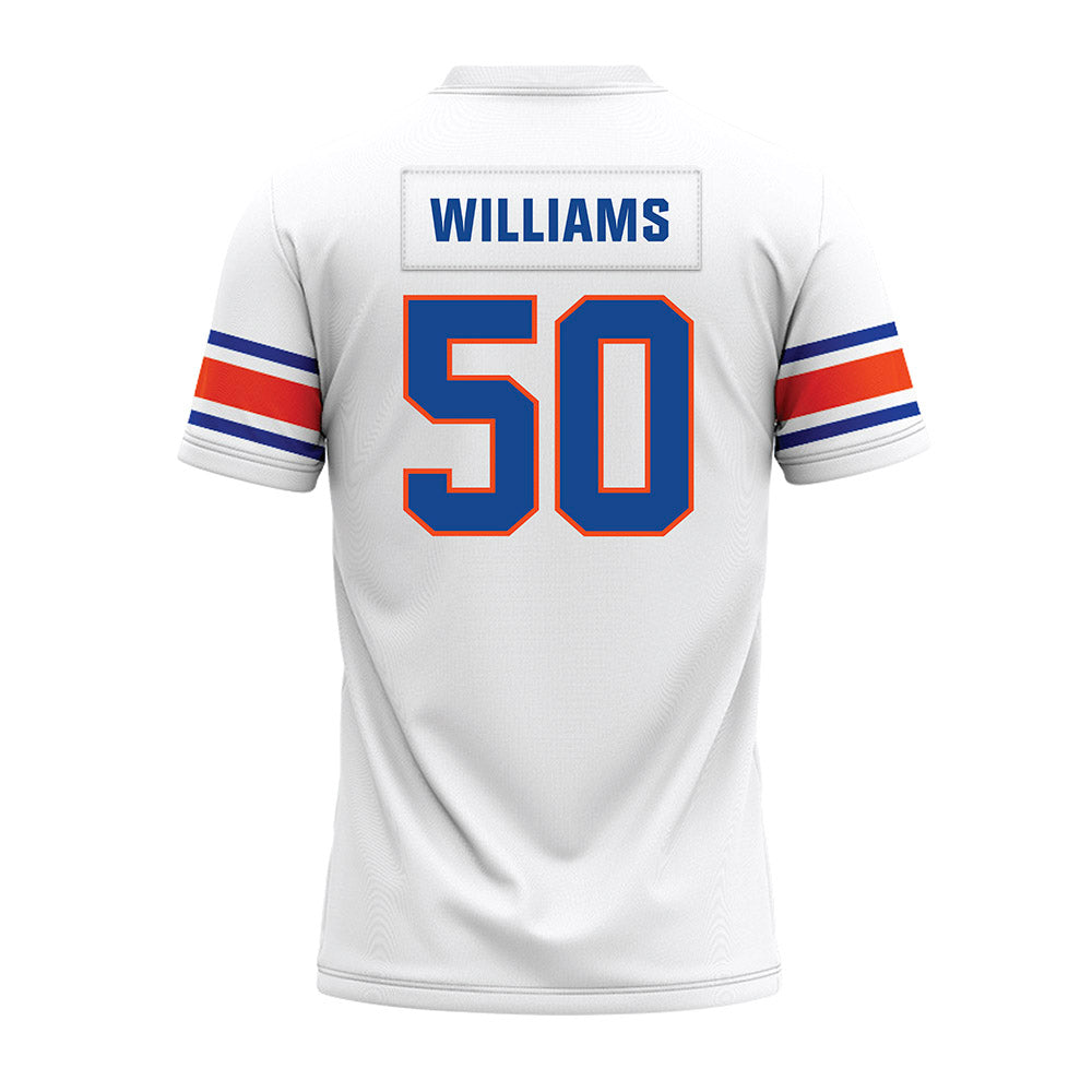 Boise State - NCAA Football : Jaden Williams - White Premium Football Jersey-1