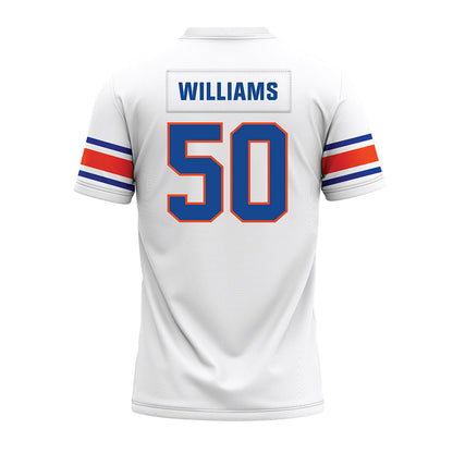 Boise State - NCAA Football : Jaden Williams - White Premium Football Jersey-1