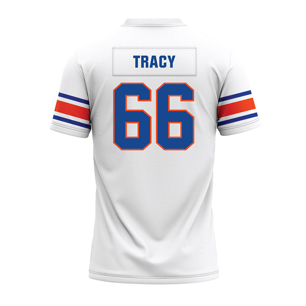 Boise State - NCAA Football : Jacob Tracy - White Premium Football Jersey-1