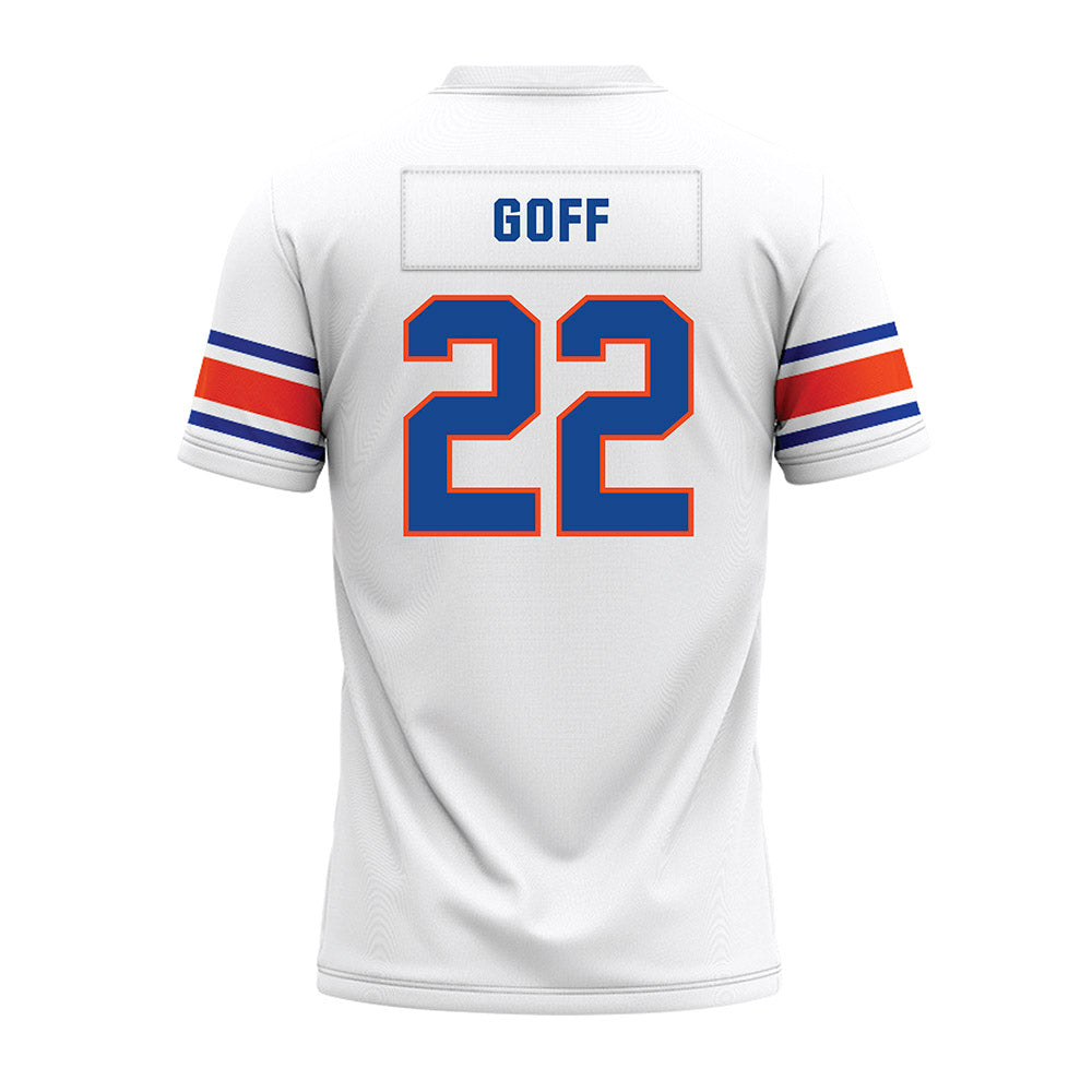 Boise State - NCAA Football : Juelz Goff - White Premium Football Jersey-1
