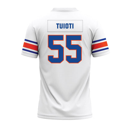 Boise State - NCAA Football : Mana Tuioti - White Premium Football Jersey-1