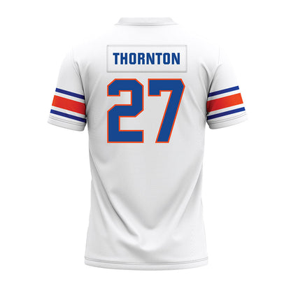 Boise State - NCAA Football : Dionte Thornton - White Premium Football Jersey