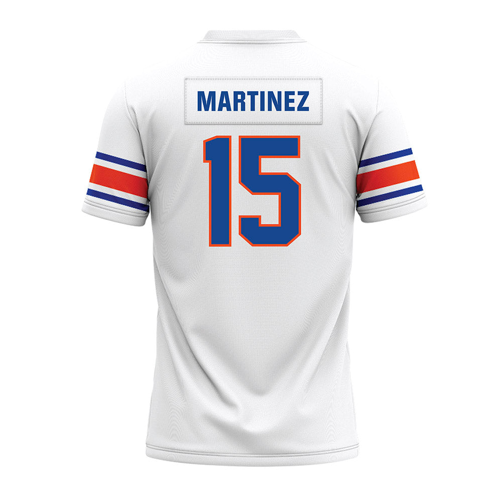 Boise State - NCAA Football : Zeke Martinez - White Premium Football Jersey-1