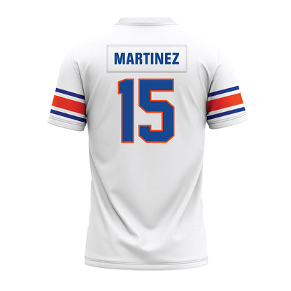 Boise State - NCAA Football : Zeke Martinez - White Premium Football Jersey-1