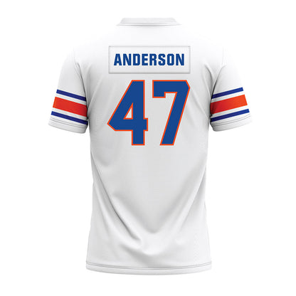 Boise State - NCAA Football : Kaden Anderson - White Premium Football Jersey-1