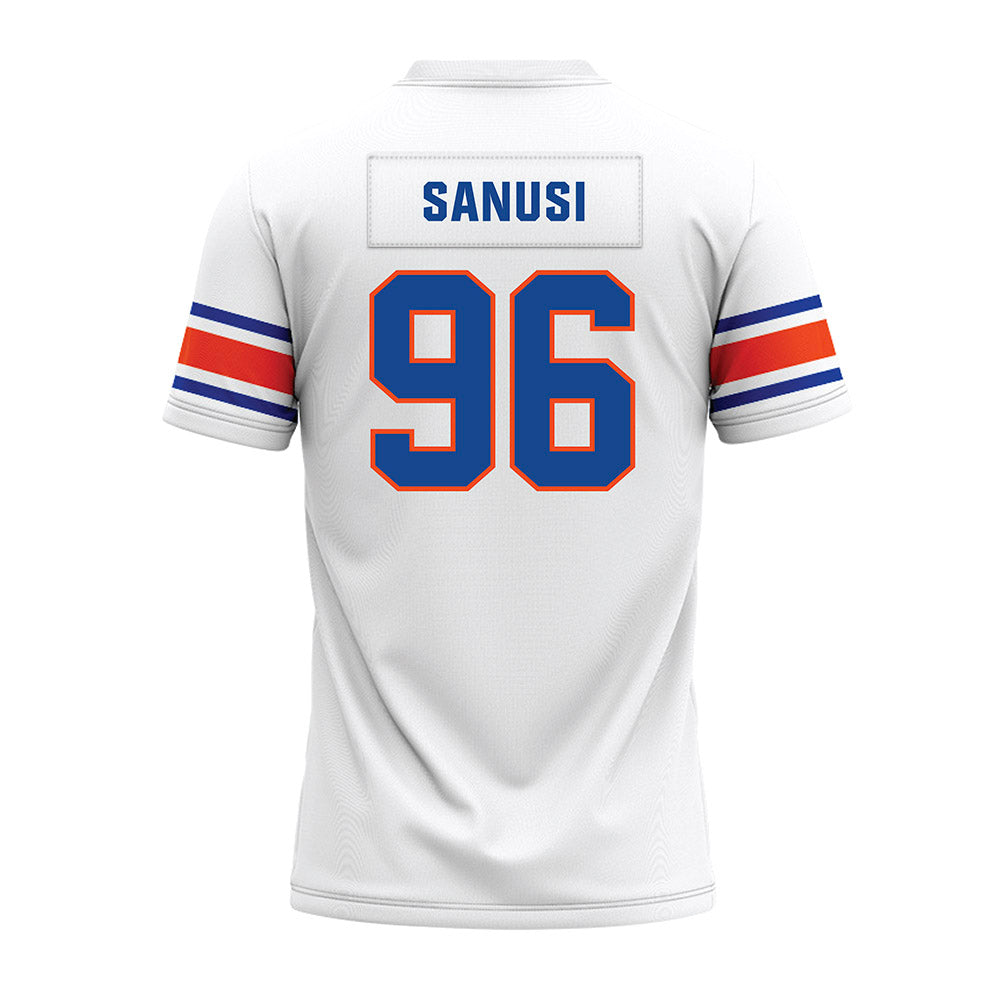 Boise State - NCAA Football : Lopez Sanusi - White Premium Football Jersey-1