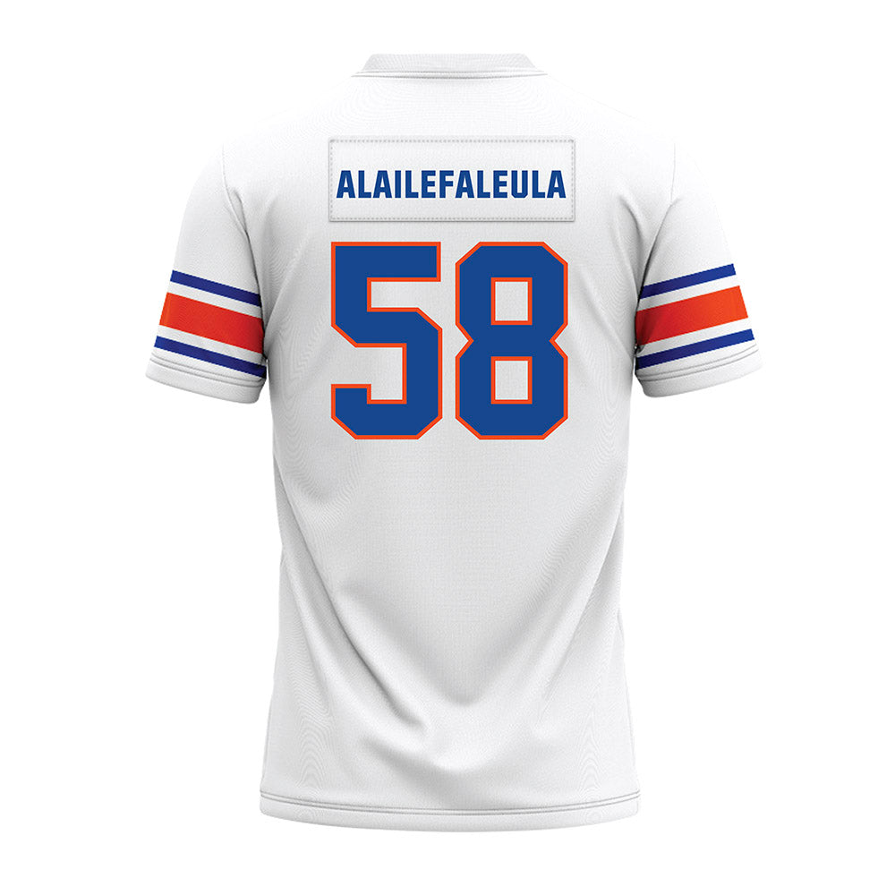 Boise State - NCAA Football : Deuce Alailefaleula - White Premium Football Jersey-1