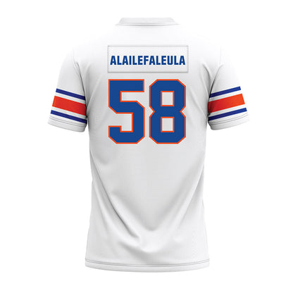 Boise State - NCAA Football : Deuce Alailefaleula - White Premium Football Jersey-1