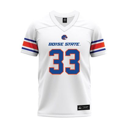 Boise State - NCAA Football : Josiah Alanis - White Premium Football Jersey-0