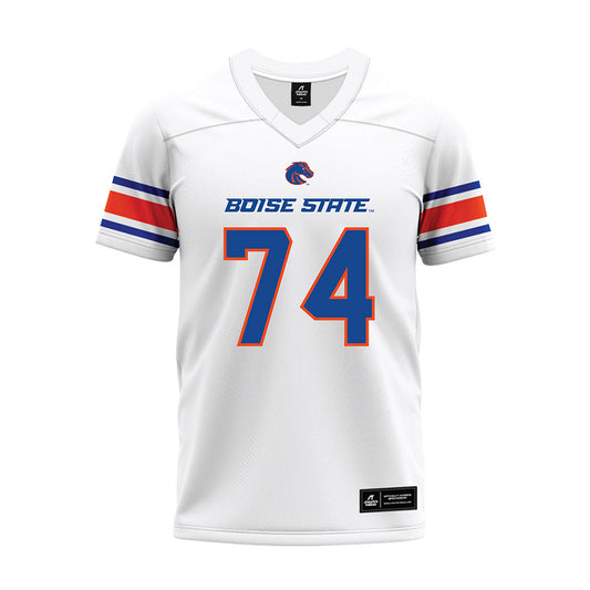 Boise State - NCAA Football : Alma Taleni - White Premium Football Jersey-0