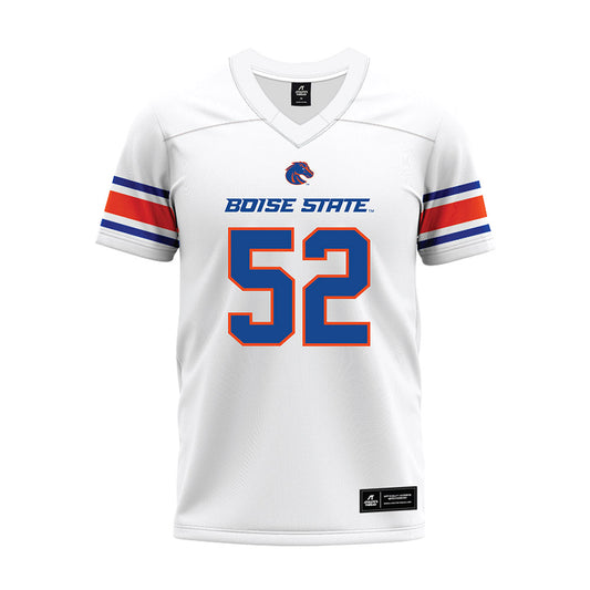 Boise State - NCAA Football : Stewart Taufa - White Premium Football Jersey-0