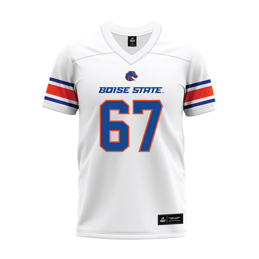 Boise State - NCAA Football : Jason Steele - White Premium Football Jersey