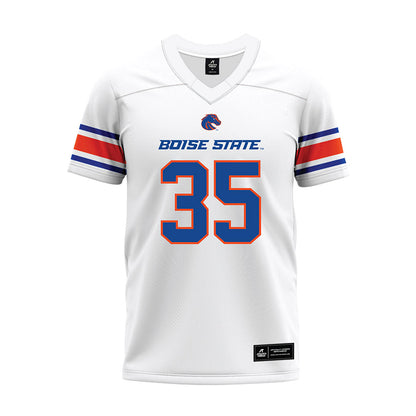 Boise State - NCAA Football : Colton Boomer - White Premium Football Jersey-0