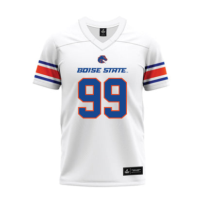 Boise State - NCAA Football : Michael Madrie - White Premium Football Jersey-0