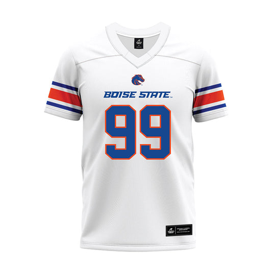 Boise State - NCAA Football : Michael Madrie - White Premium Football Jersey-0