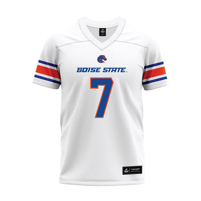 Boise State - NCAA Football : Jaden Mickey - White Premium Football Jersey-0