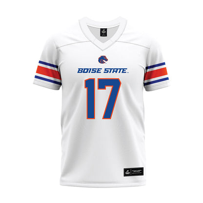 Boise State - NCAA Football : Clay Martineau - White Premium Football Jersey