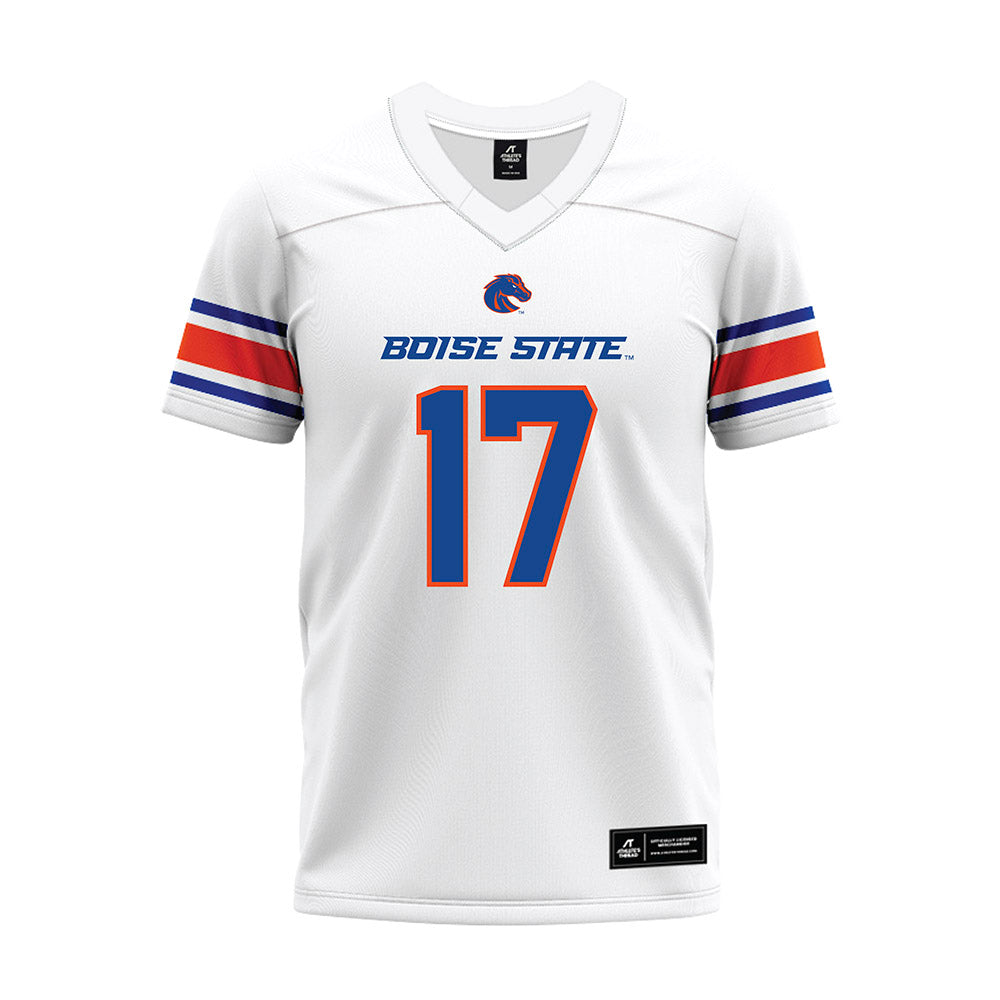 Boise State - NCAA Football : Logan Brantley - White Premium Football Jersey-0