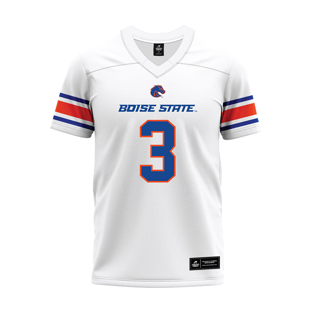 Boise State - NCAA Football : Cameron Bates - White Premium Football Jersey-0