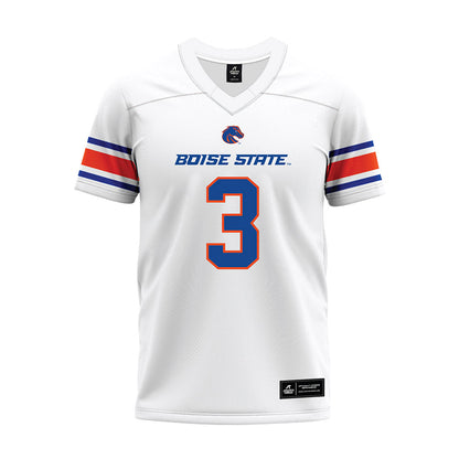 Boise State - NCAA Football : Cameron Bates - White Premium Football Jersey-0