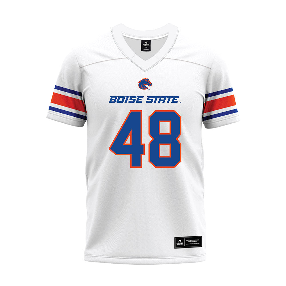 Boise State - NCAA Football : Canaan Moore - White Premium Football Jersey-0
