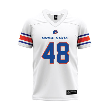 Boise State - NCAA Football : Canaan Moore - White Premium Football Jersey-0