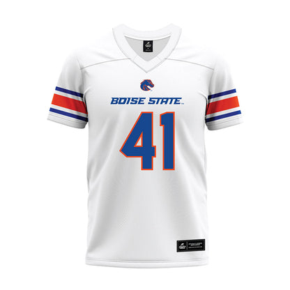 Boise State - NCAA Football : Rocky Dunn - White Premium Football Jersey-0
