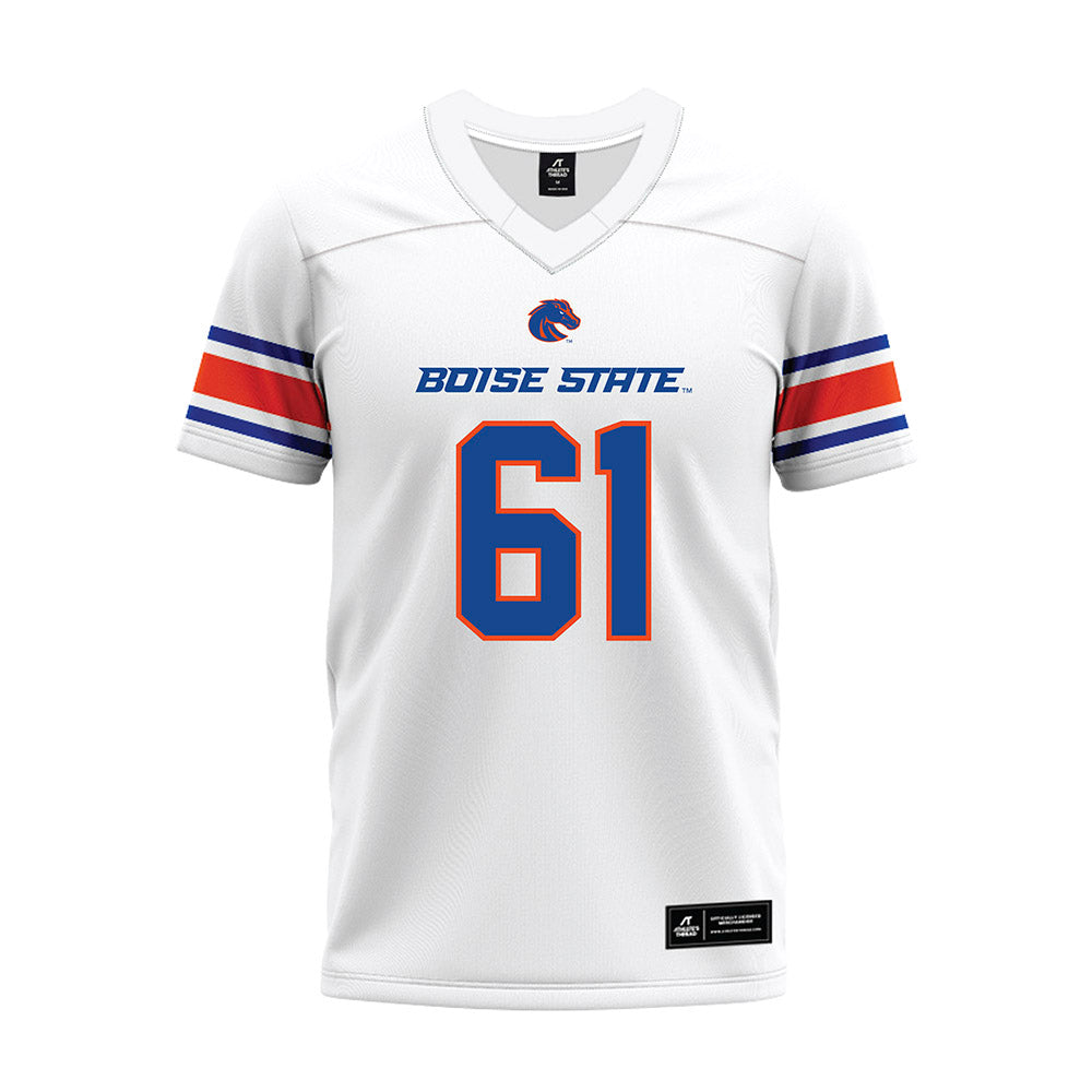 Boise State - NCAA Football : Caden Kellow - White Premium Football Jersey-0