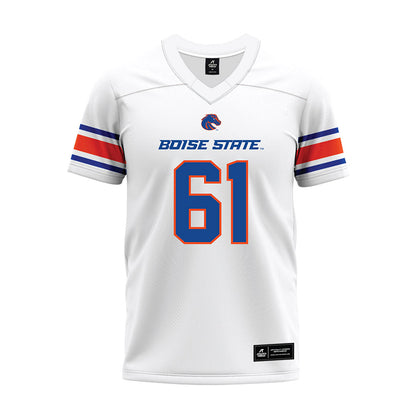 Boise State - NCAA Football : Caden Kellow - White Premium Football Jersey-0