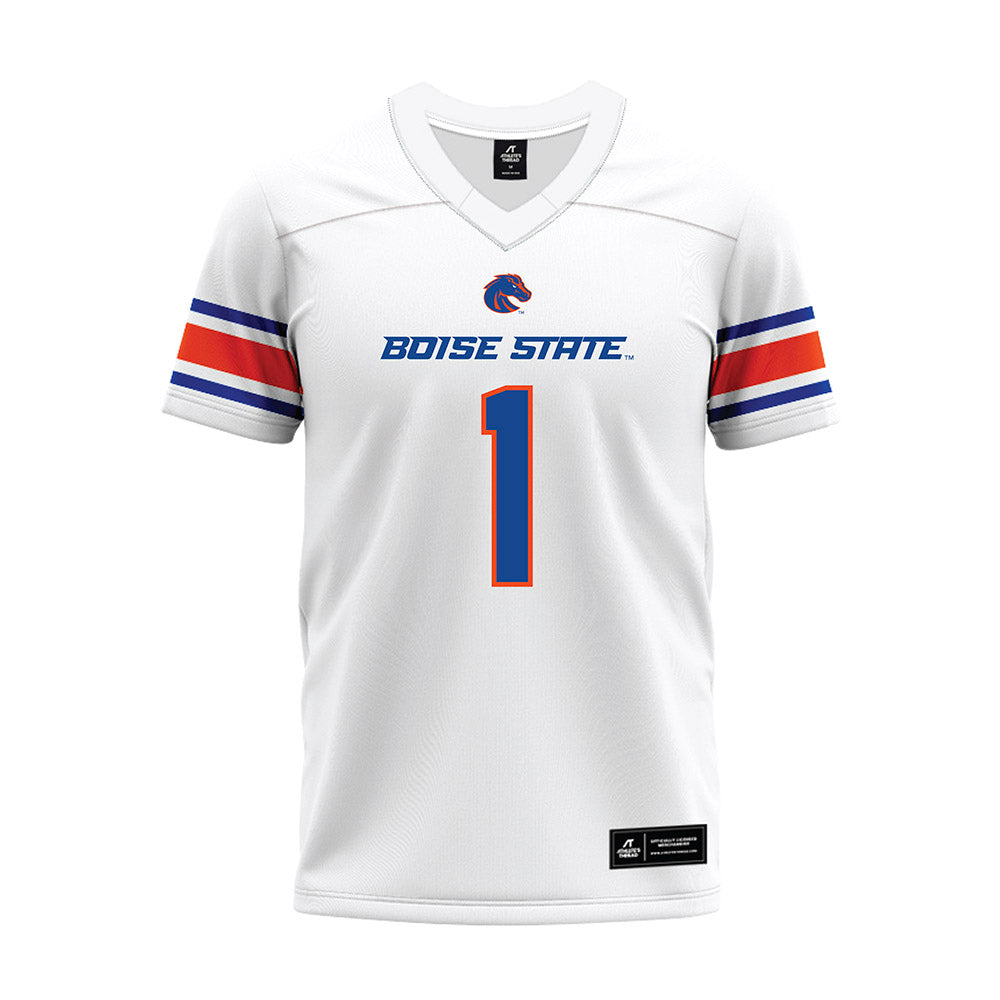 Boise State - NCAA Football : Boen Phelps - White Premium Football Jersey-0