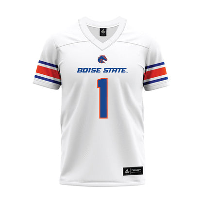 Boise State - NCAA Football : Boen Phelps - White Premium Football Jersey-0
