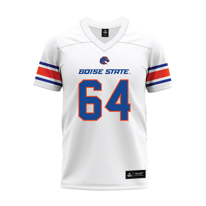 Boise State - NCAA Football : Carson Rasmussen - White Premium Football Jersey-0