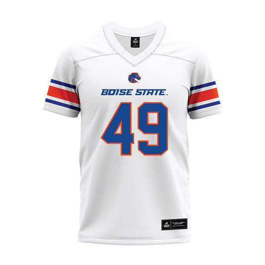 Boise State - NCAA Football : Beckham Hofland - White Premium Football Jersey-0