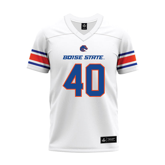 Boise State - NCAA Football : De'Shawn Toilolo - White Premium Football Jersey-0