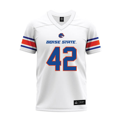 Boise State - NCAA Football : Zyhaire Lewis - White Premium Football Jersey-0