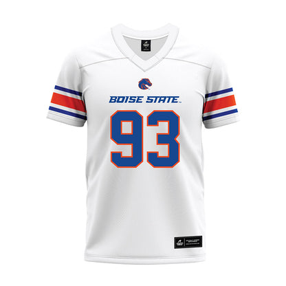 Boise State - NCAA Football : Ryder Swanson - White Premium Football Jersey-0