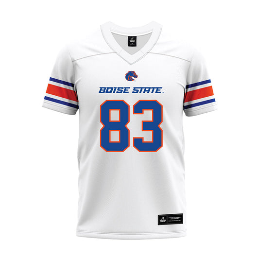 Boise State - NCAA Football : Qumonte Williams Jr. - White Premium Football Jersey-0