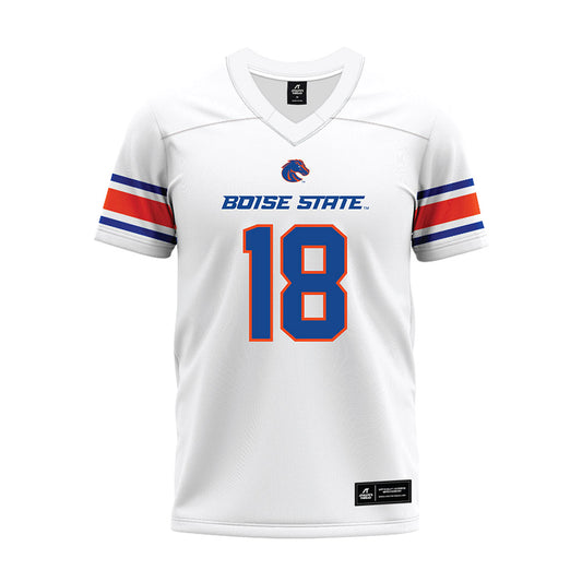 Boise State - NCAA Football : Sam Brooks - White Premium Football Jersey-0