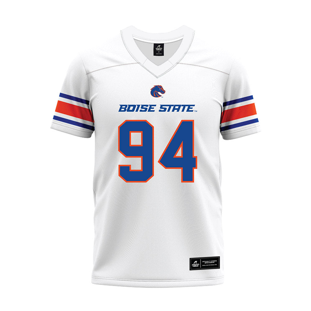 Boise State - NCAA Football : Paz St. John - White Premium Football Jersey-0